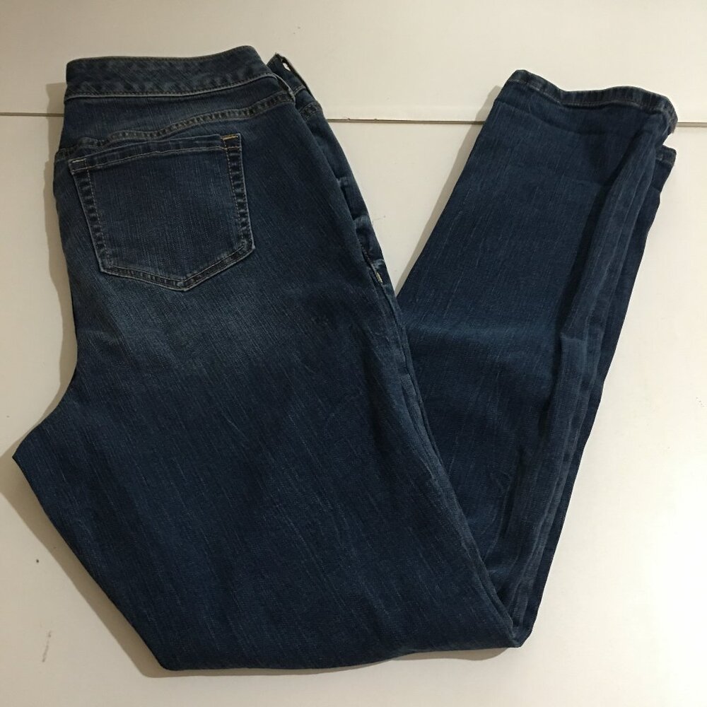 Torrid Denim Boyfriend Womens Jeans size 12R Blue Distressed Medium Wash